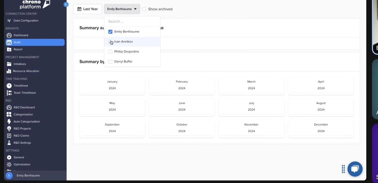 Chrono managed cloud services